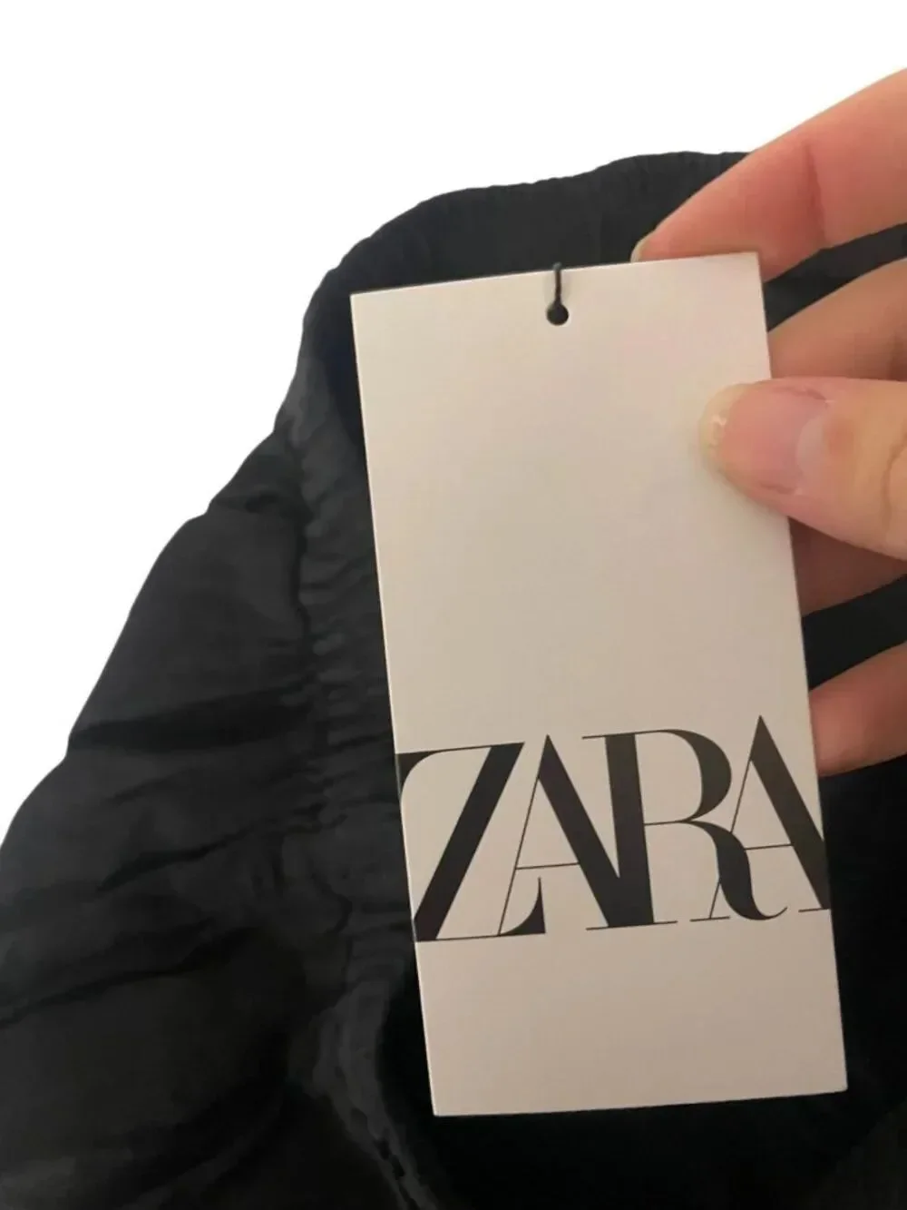 Zara ZW womens Linen Palazzo Pants trousers XS Black Wide Leg 4043/059 NWT